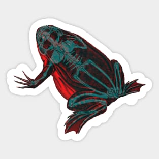 Skeleton Frog Interactive Red&Blue Filter Sticker